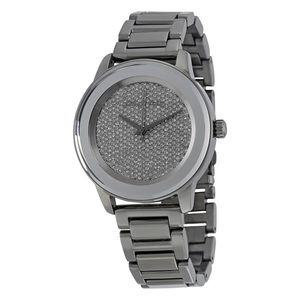 Michael Kors Kinley Pavé Gunmetal Watch